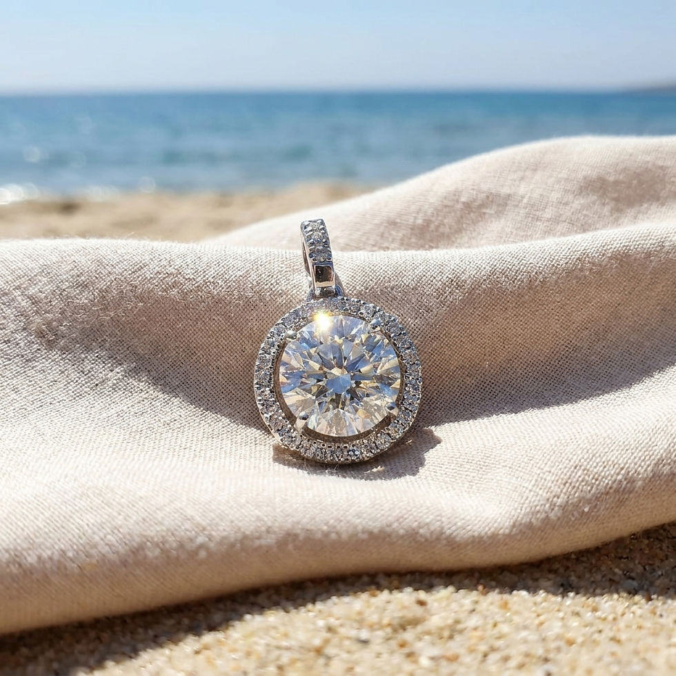 diamondshero.it pendente punto luce oro argento brillante diamante moissanite diamond ring silver pendant