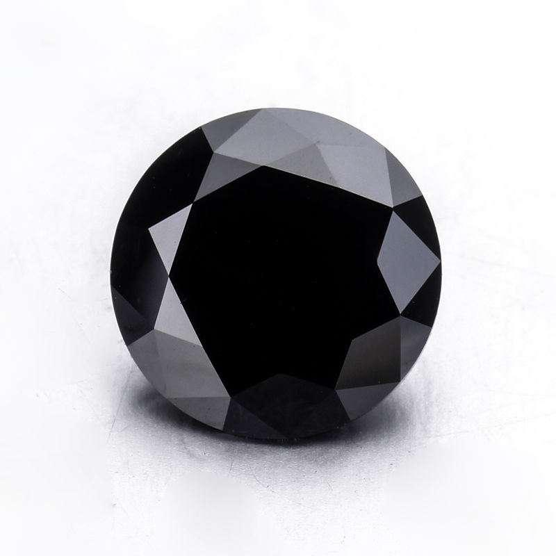 Miniatura: brillante diamante moissanite moissanit diamond taglio rotondo nero black round cut certificato laser