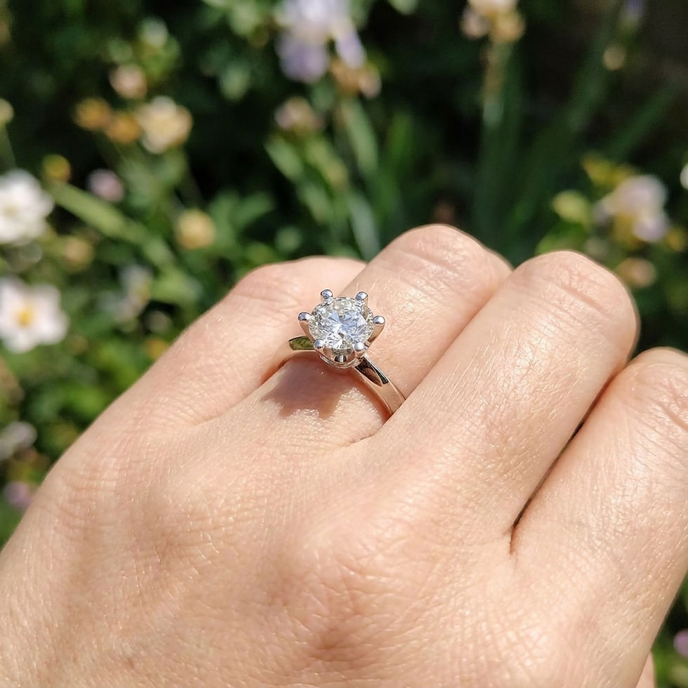diamonds hero anello in moissanite ring argento silver tiffany round rotondo