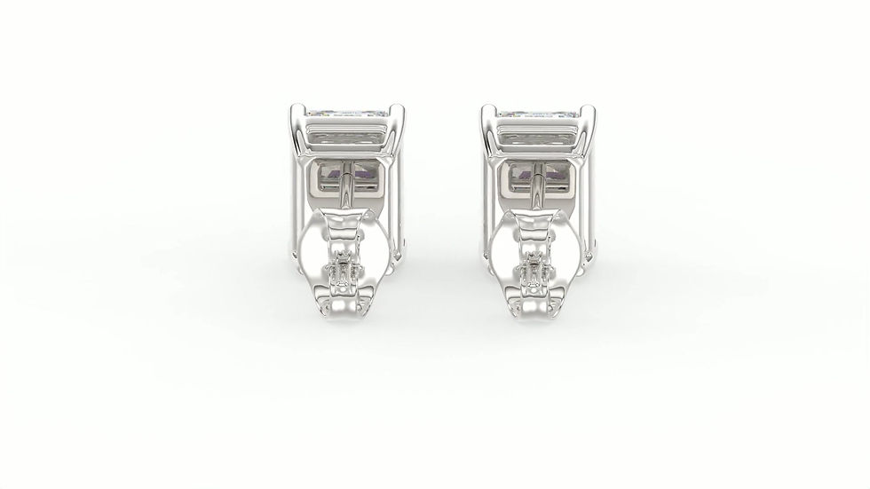 Miniatura: diamondshero.it orecchini earrings punto luce oro argento brillante emerald diamante lab grown igi diamond gold