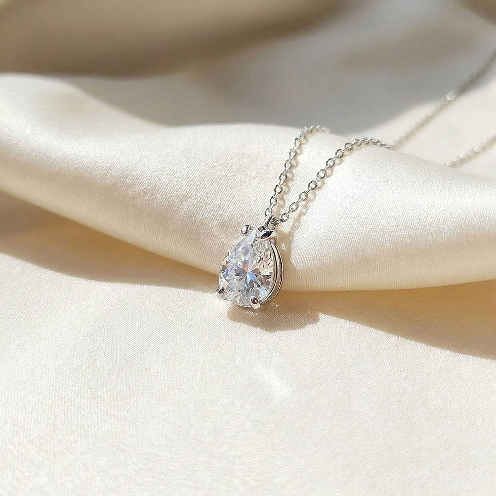 Miniatura: diamondshero.it pendente punto luce oro argento brillante diamante moissanite diamond ring silver pendant