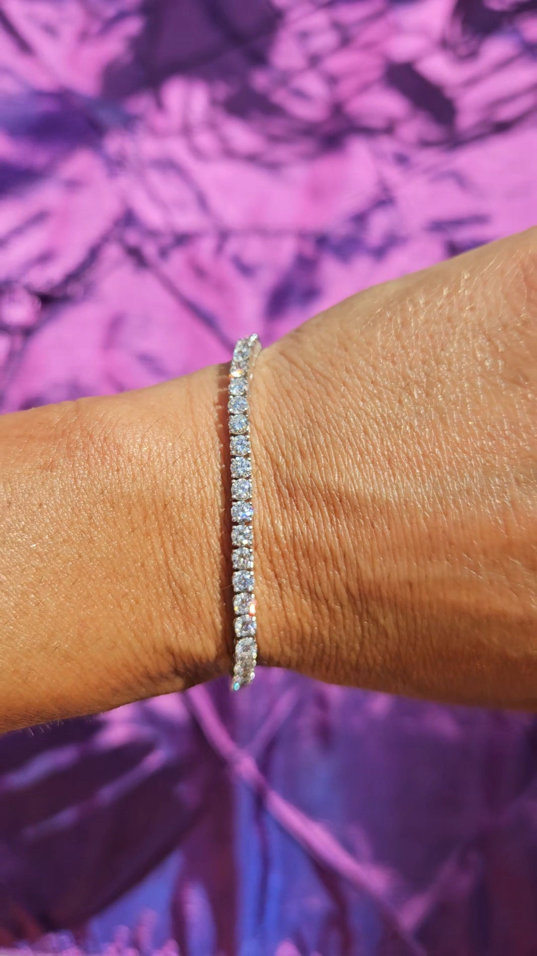 diamondshero.it bracciale tennis bracelet oro argento brillante diamante lab grown diamond silver