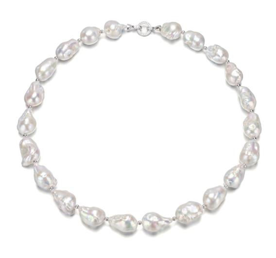 Miniatura: Perlevere.it collana con perle bianche barocche di acqua dolce freshwater pearls necklace baroque pearls
