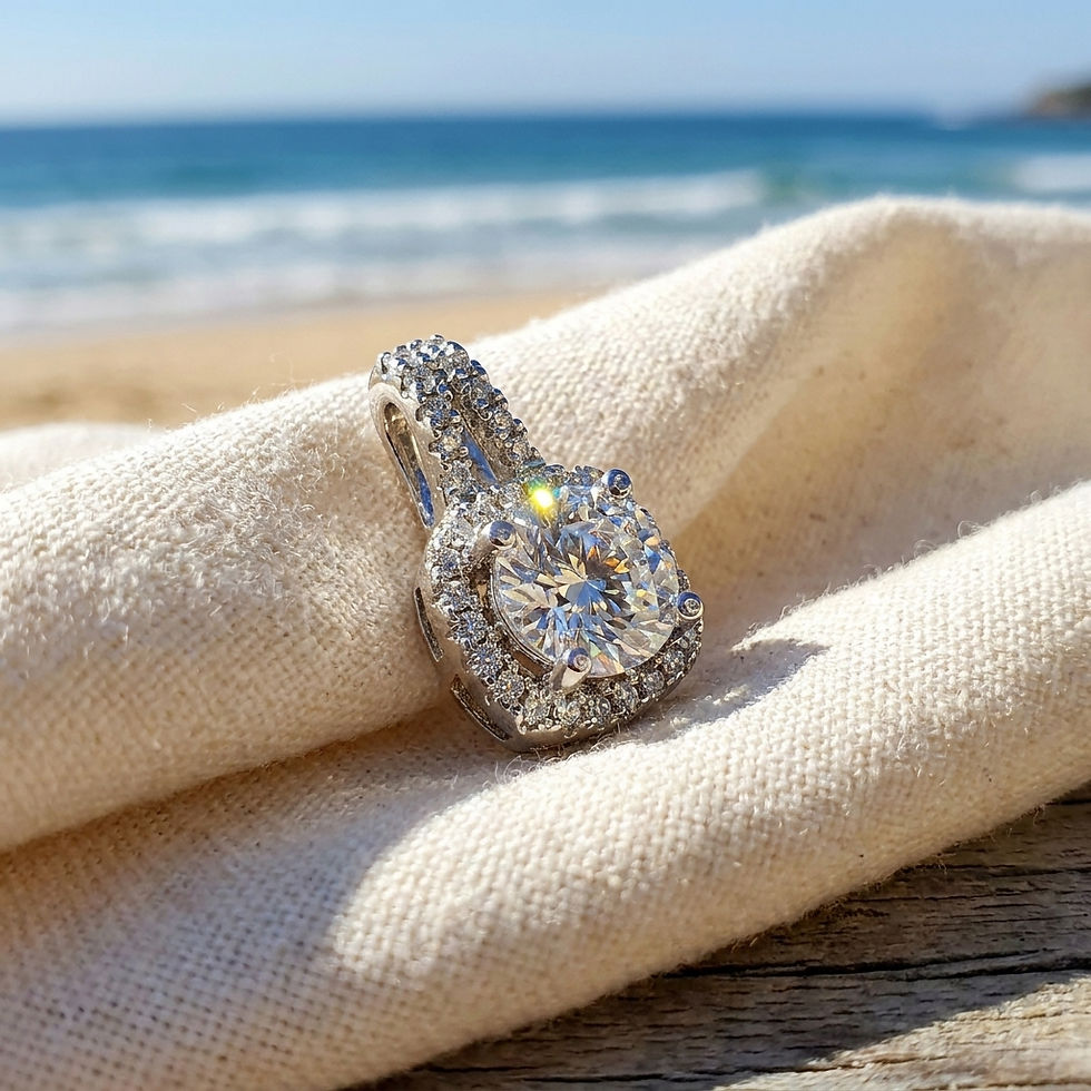 diamondshero.it pendente punto luce oro argento brillante diamante moissanite diamond ring silver pendant