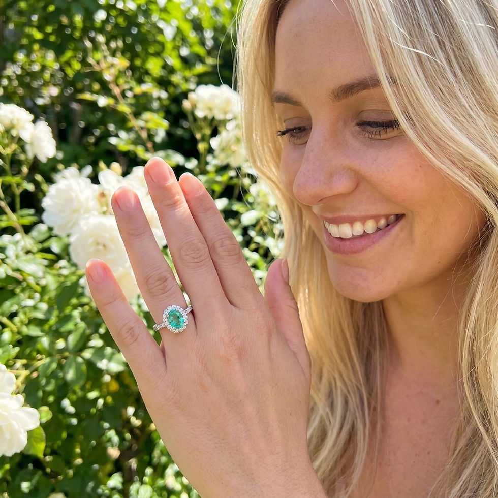 diamondshero.it anello solitario smeraldo diamante moissanite taglio round cut ring silver gold diamond emerald