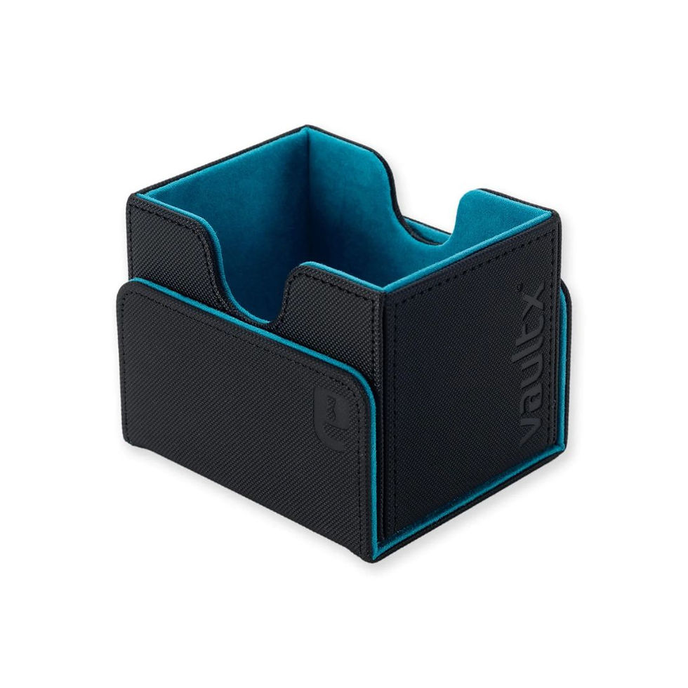 Black/Electric Blue Exo-Teck Sideloading Deck Box 100+ by Vault X