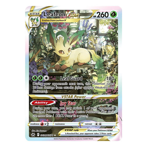 Leafeon VSTAR (Ultra Rare - Full Art) - Crown Zenith: Galarian Gallery | Boise Card Shop Leafeon VSTAR (Ultra Rare - Full Art) - Crown Zenith: Galarian Gallery | Boise Card Shop