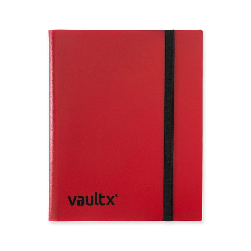 Red Strap Binder (9-pocket) by Vault X
