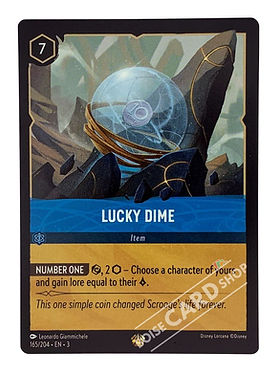 lucky lorcana card - Azurite Sea - Oswald - The Rabbit (Legendary) If its an item card Oswald - The Lucky Rabbit