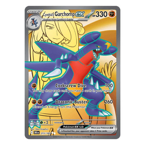 Cynthia's Garchomp ex (Ultra Rare - Full Art) - Destined Rivals