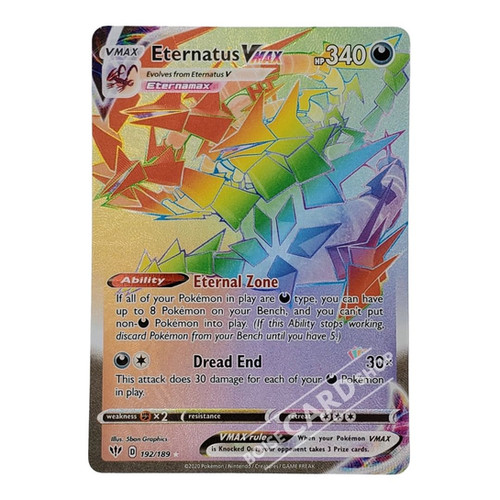 eternamax pokemon card Eternatus VMAX #192 Darkness Ablaze cementing its place as a must Pokmon TCG: Sword & ShieldInfinity