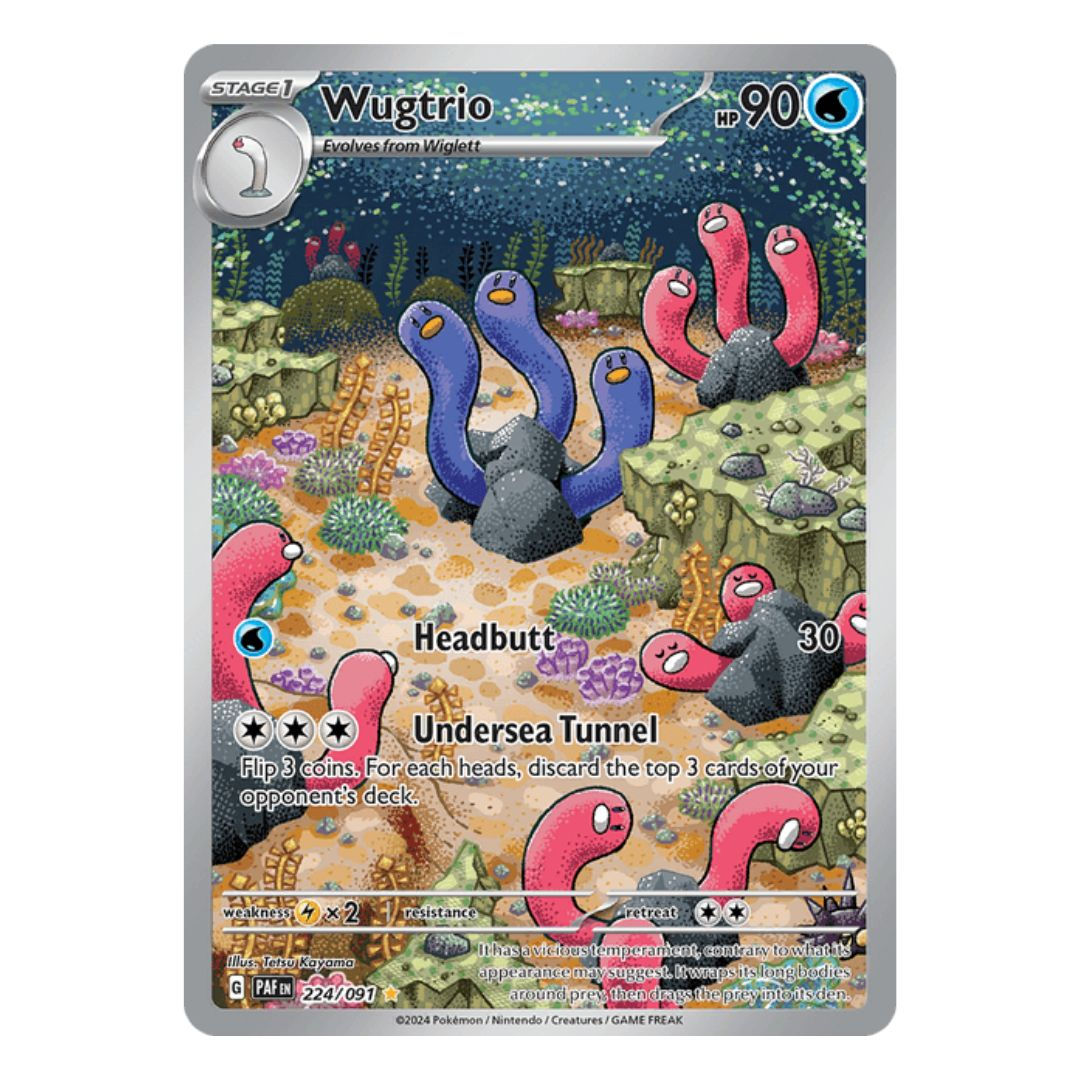 Wugtrio (Illustration Rare) - Paldean Fates