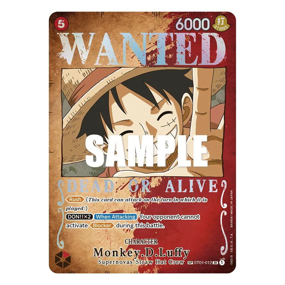 Monkey.D.Luffy (Wanted Poster) - Pillars of Strength (OP03)