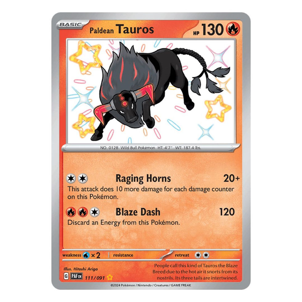 Paldean Tauros (Shiny Rare) - Paldean Fates