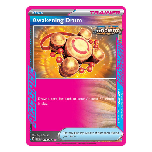 awakening drum pokemon card Carta Pokmon 141/162 The item may be similar but not exactly the same as the image (e.g Awakening Drum Pokemon ACE