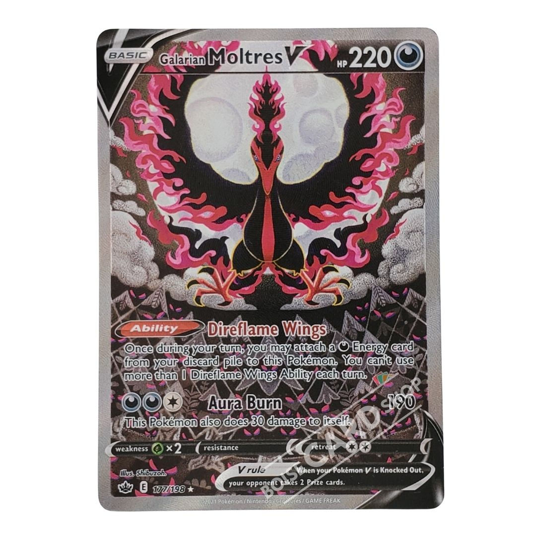Galarian Moltres V (Alternate Full Art) - Chilling Reign