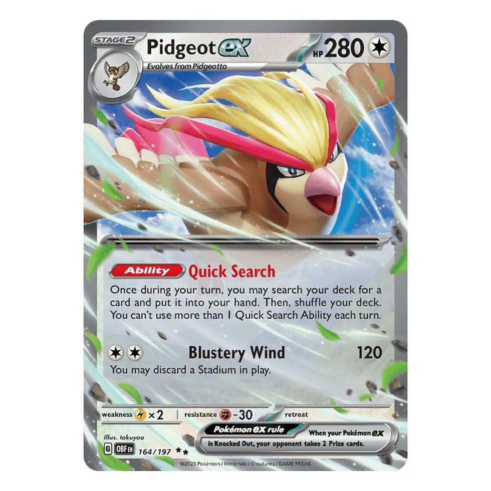 Pidgeot ex (Double Rare) - Obsidian Flames