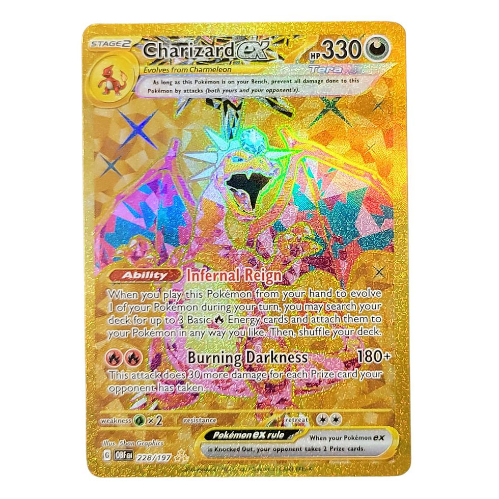 Charizard ex (Hyper Rare - Gold) - Obsidian Flames (Lightly Played)