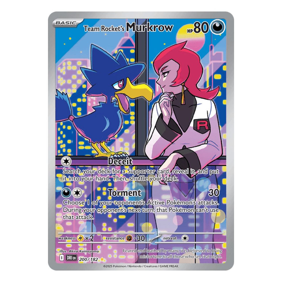 Team Rocket's Murkrow (Illustration Rare) - Destined Rivals