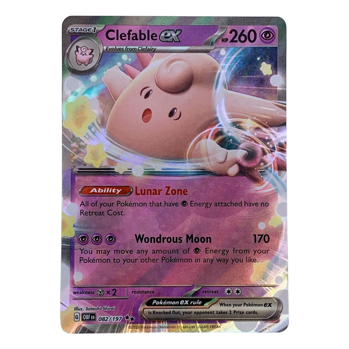 Clefable ex - Obsidian Flames