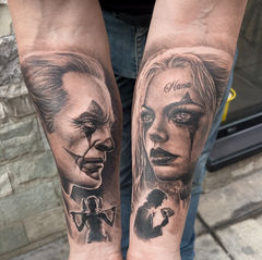 tattoo réalisme
Portrait
Harley quinn
Joker
Daddink
La Fratrie
