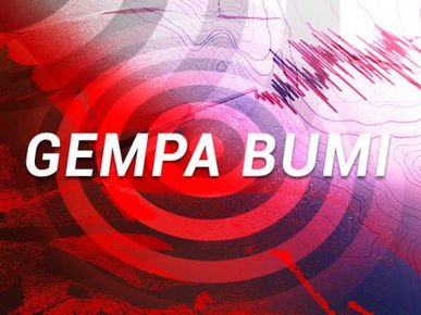 GEMPA BUMI SEDERHANA LANDA UTARA LAUT MALUKU, INDONESIA