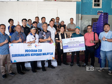 Ewon sampaikan sumbangan CSR SKM kepada 10 JKKK dan Koperasi di Kadamaian