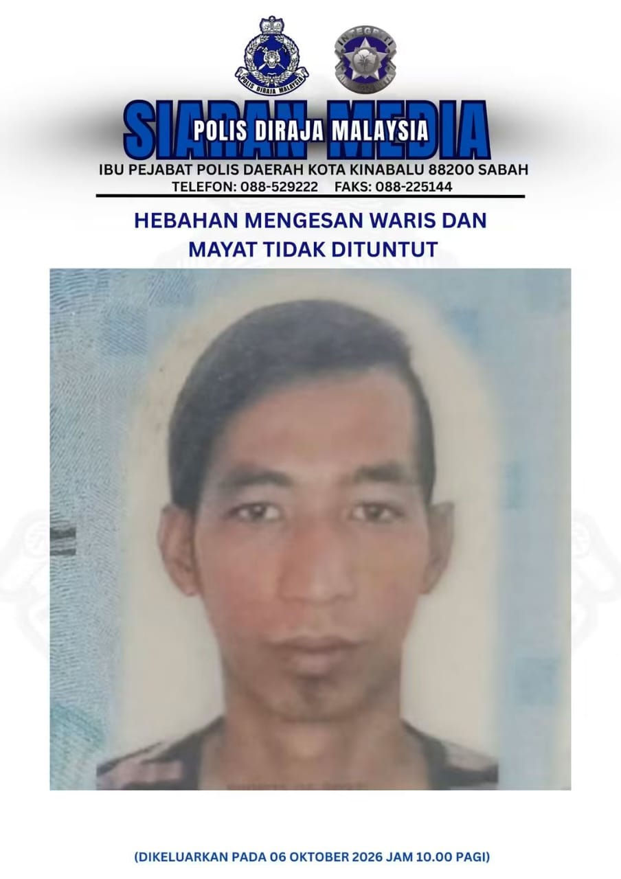PDRM Mohon Bantuan Kesan Waris Mangsa Maut Kemalangan Jalan Tuaran