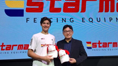Saif Nordin gets sponsorship from Starmax Fencing