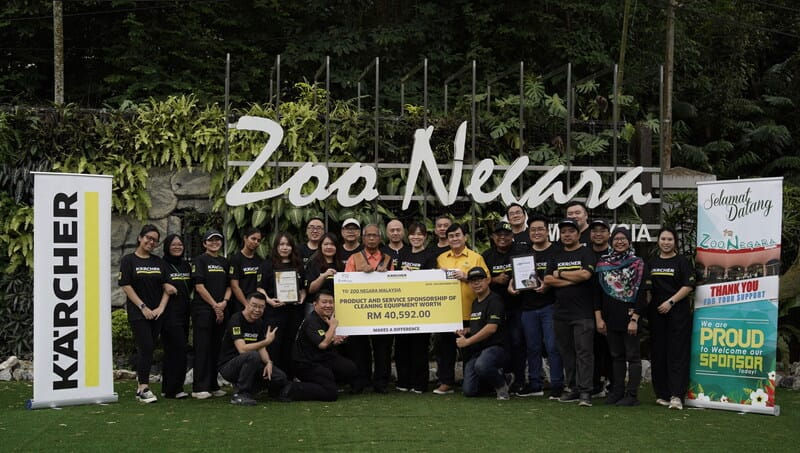 Kärcher Malaysia Celebrates 90 Years with RM40,592 Sponsorship to Zoo Negara