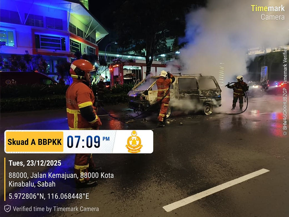 Kereta Terbakar, Lelaki Melecur