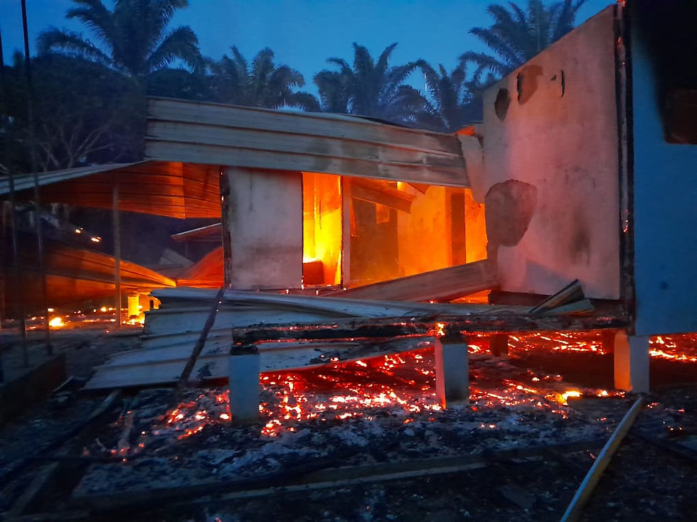 Sekolah Pusat Pembelajaran Komuniti Musnah Terbakar