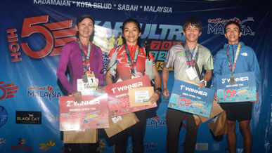 Mailin Salungin dan Wilsen Singgin juara 70KM KAR Ultra 2022