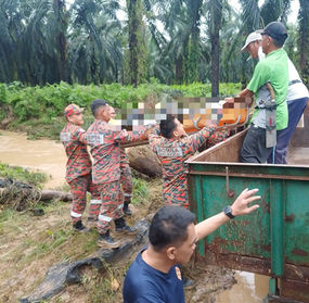 1 maut, 3 selamat insiden mangsa hanyut dibawa arus banjir di Kg Sungai Udin