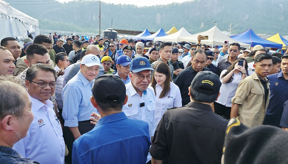 KM iringi PM santuni mangsa kebakaran Kampung Bahagia, Sandakan