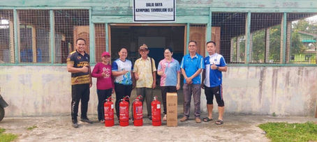 JKKK Tambulion Ulu Tingkat Kesiapsiagaan Kebakaran, 5 Premis Terima Alat Pemadam Api