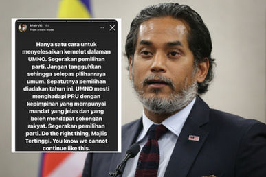 SEGERAKAN PEMILIHAN UMNO SEBELUM PRU-15: KHAIRY