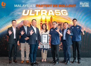 U Mobile Recognised by MBR for Fastest 5G Rollout and Achieves 80% Coverage Ahead of Schedule