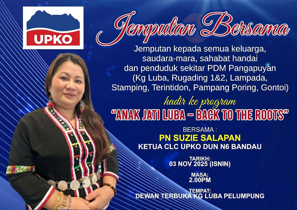 Program “Anak Jati Luba – Back To The Roots” 3 November Ini Di Kota Marudu