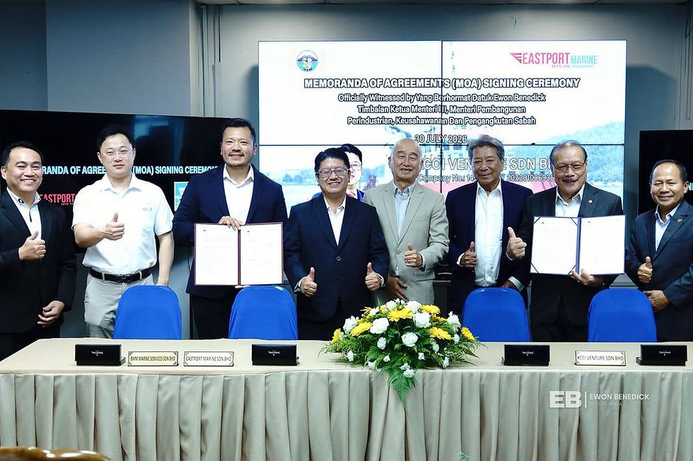 Ewon alu-alukan kerjasama strategik tiga syarikat perkukuh industri maritim Sabah