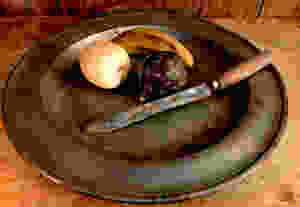 Pewter charger
