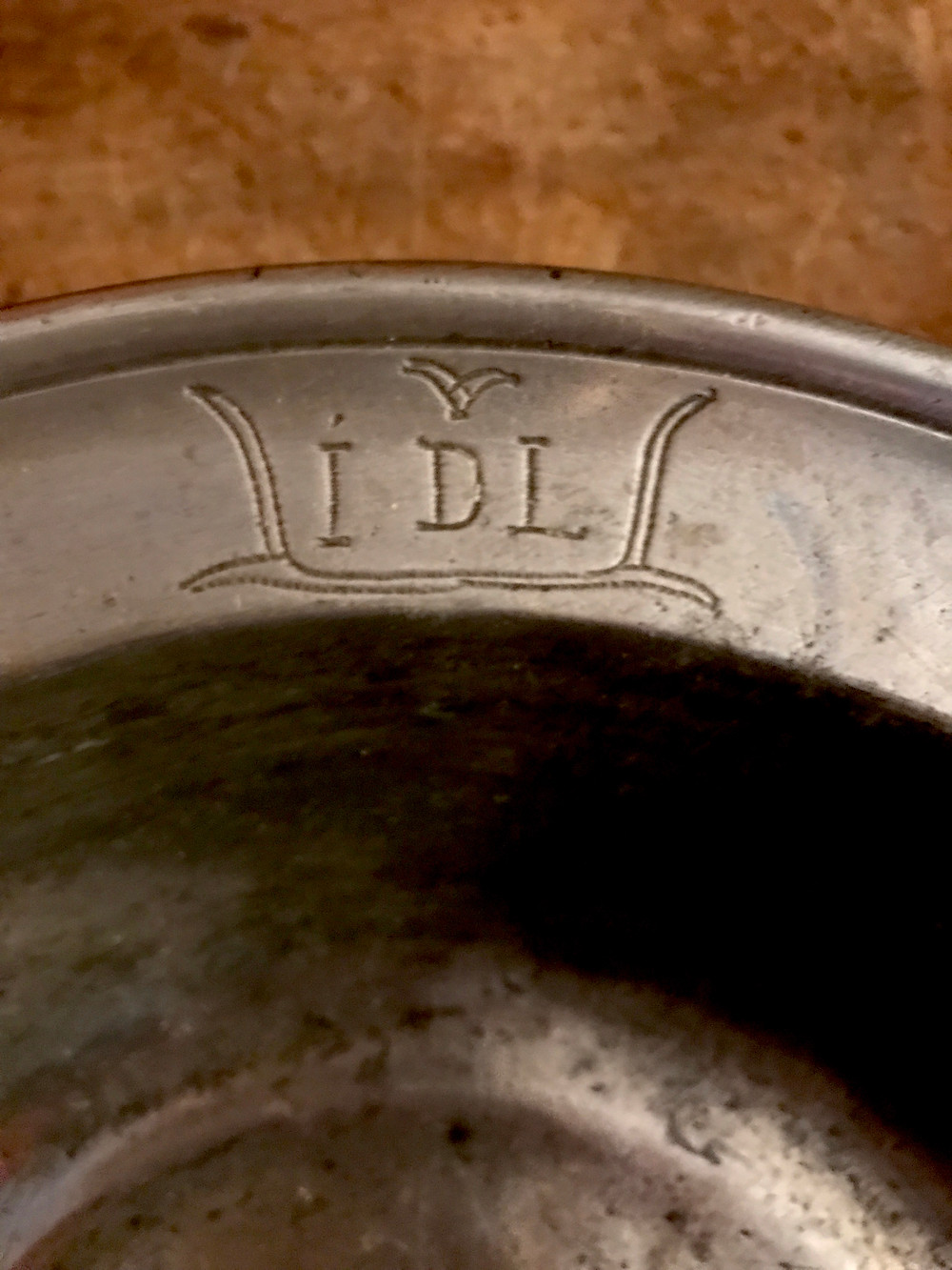 Engraved pewter