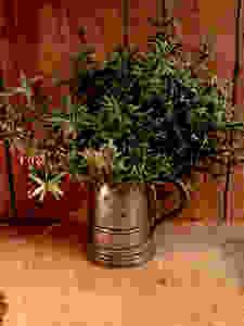 Pewter used for plants and flowers