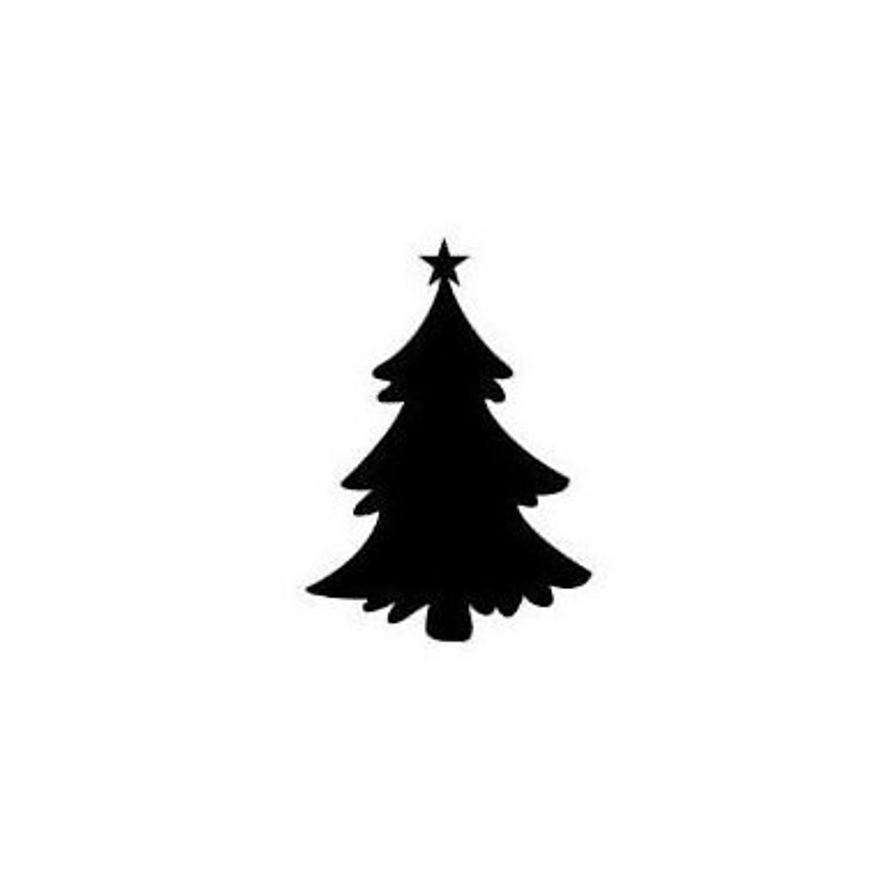Thumbnail: Silhouette of a glass Christmas tree with a trunk