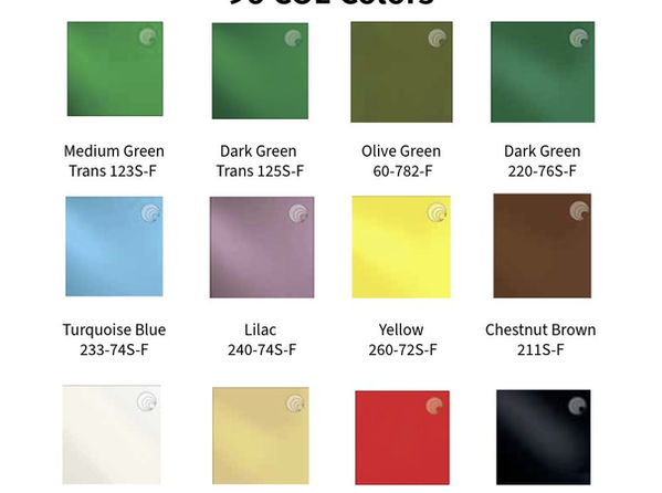 Thumbnail: Picture of the colors available for 96 COE