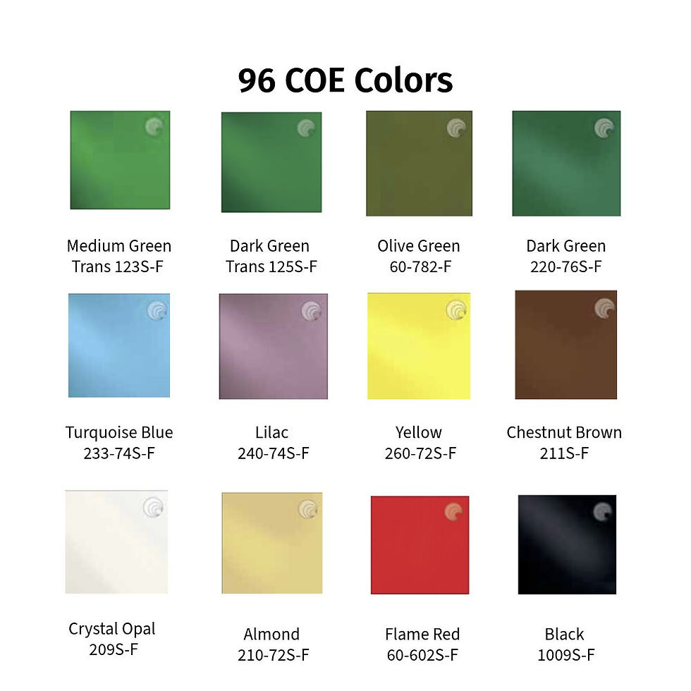 Thumbnail: Picture of the colors available for 96 COE