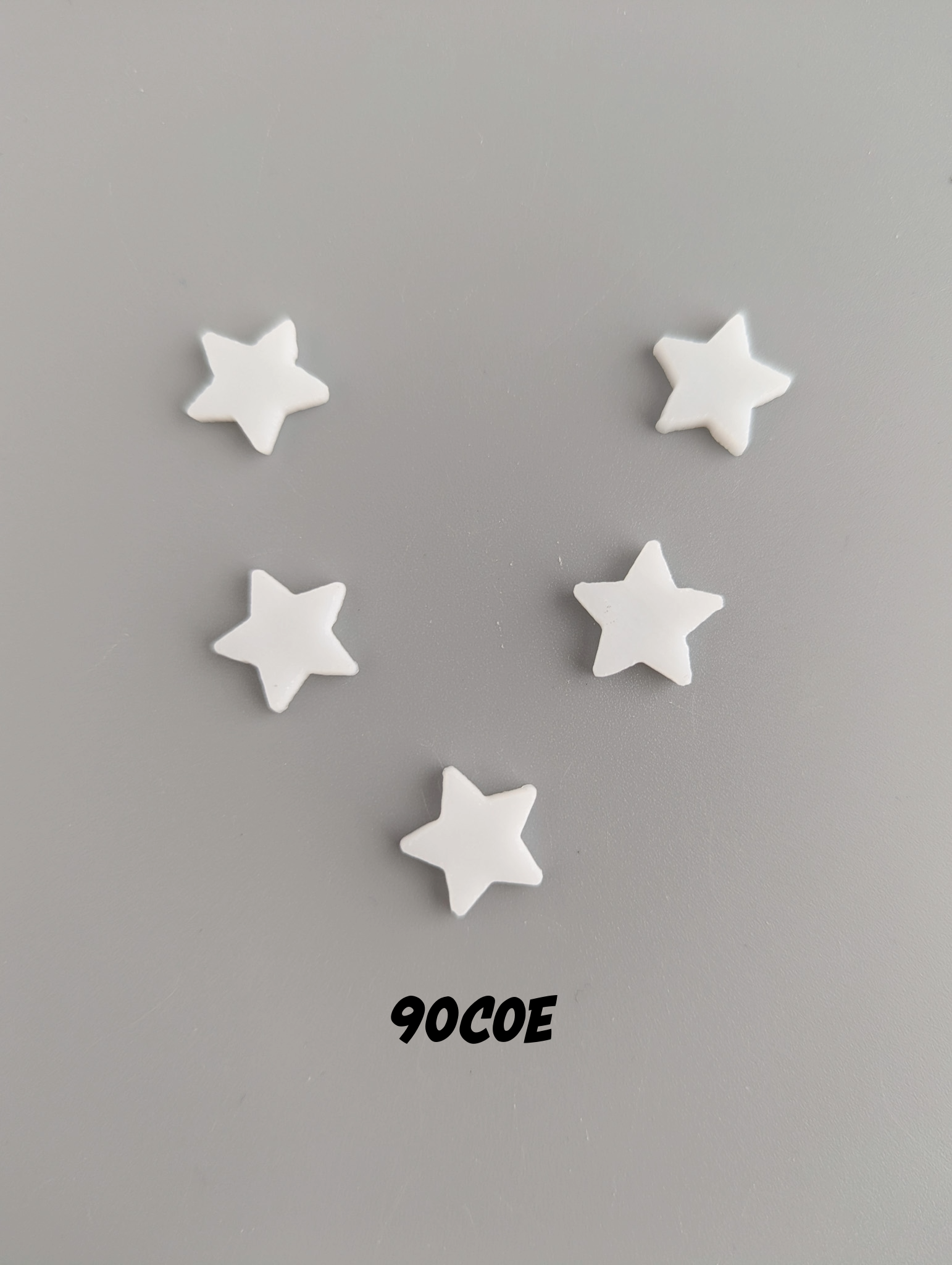 90 COE 3/4" to 1" Stars Precut 5 pack for Fused Mosaics Stained Glass