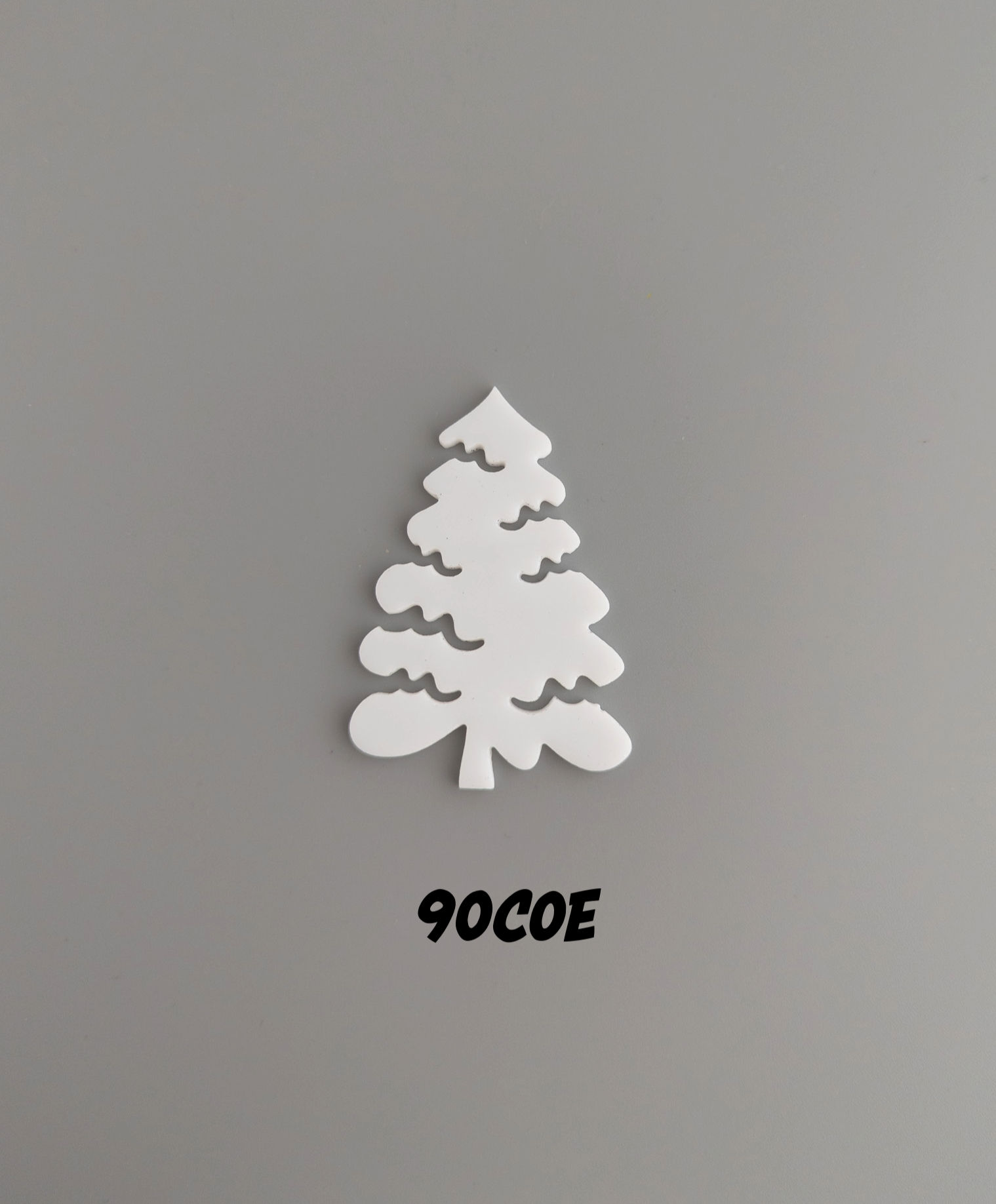 Picture of a modern shaped glass Christmas tree