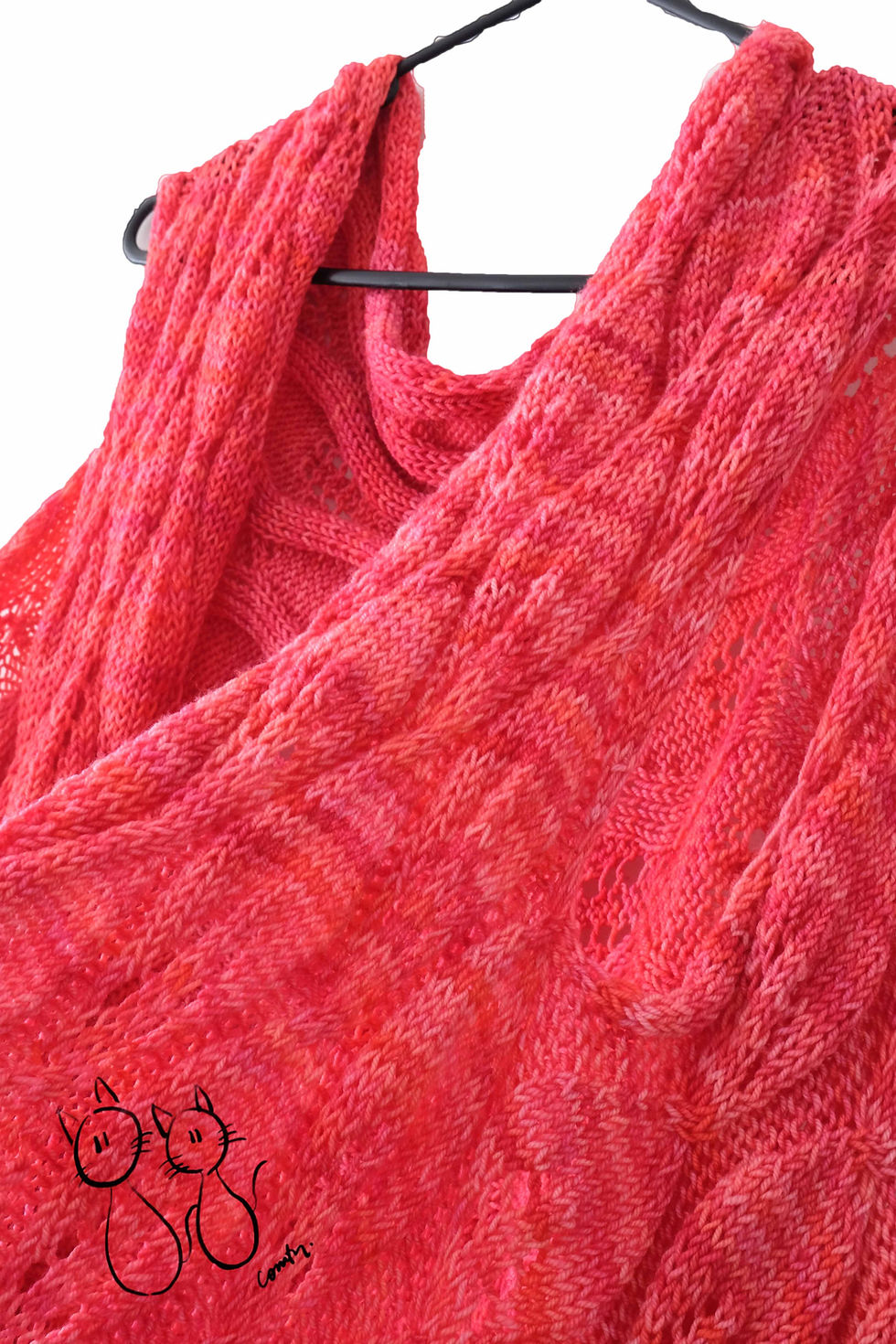 Thumbnail: Hand Knit 2-way Super Merino Wool Scarf / Vest
