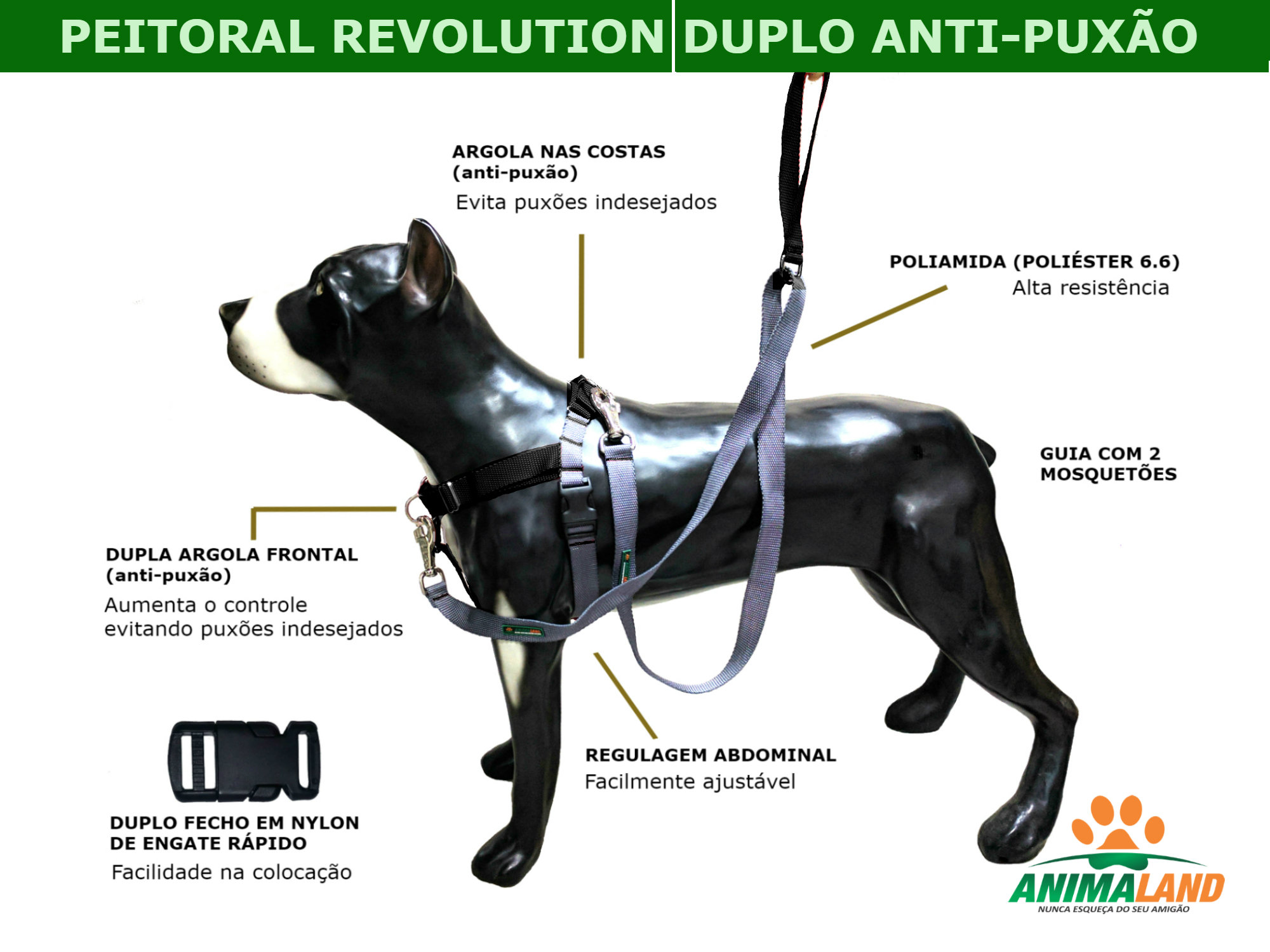 Peitoral anti puxao
